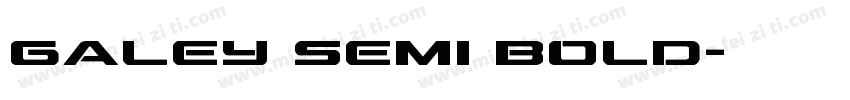 Galey Semi Bold字体转换